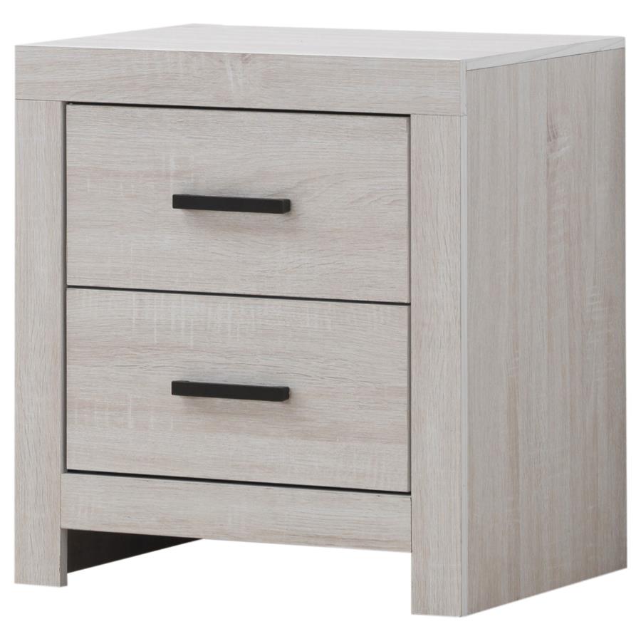 CoasterEveryday Brantford 2-Drawer Nightstand Coastal White