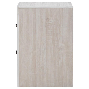 CoasterEveryday Brantford 2-Drawer Nightstand Coastal White