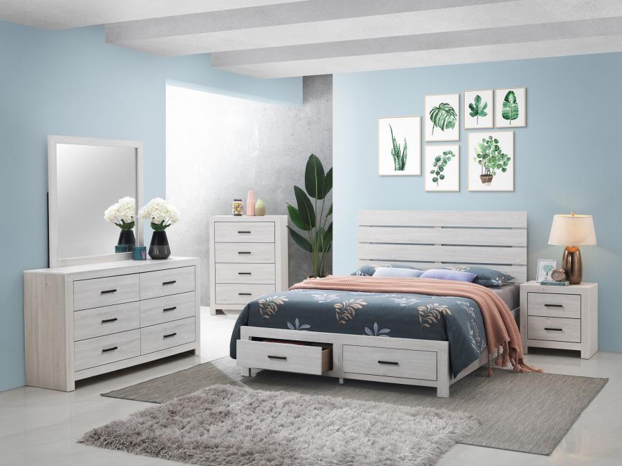 CoasterEveryday Brantford 2-Drawer Nightstand Coastal White