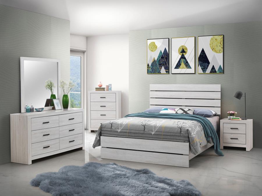 CoasterEveryday Brantford 2-Drawer Nightstand Coastal White