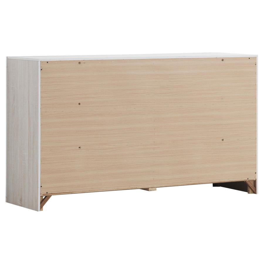 CoasterEveryday Brantford 6-Drawer Dresser Coastal White