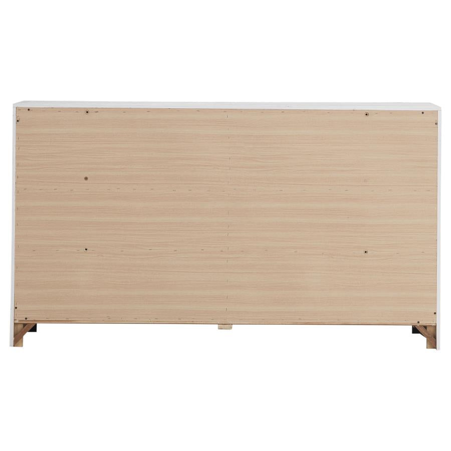 CoasterEveryday Brantford 6-Drawer Dresser Coastal White