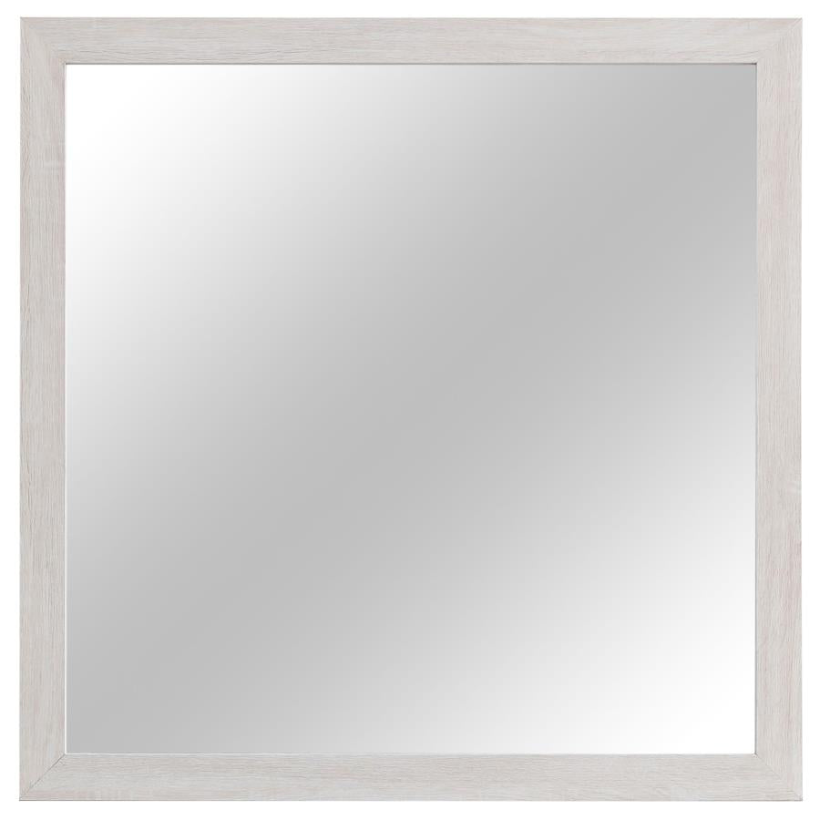 CoasterEveryday Brantford Rectangle Dresser Mirror Coastal White