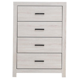 CoasterEveryday Brantford 4-Drawer Chest Coastal White