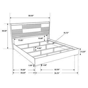 CoasterEveryday Blacktoft Panel Bed Black