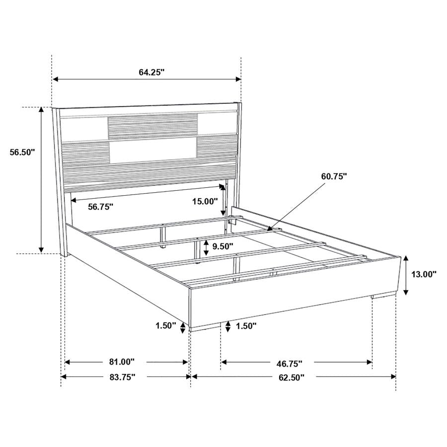 CoasterEveryday Blacktoft Panel Bed Black