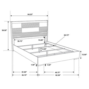 CoasterEveryday Blacktoft Panel Bed Black