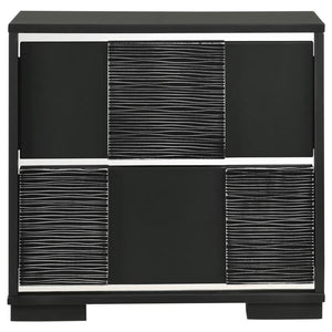 CoasterEveryday Blacktoft 2-Drawer Nightstand Black