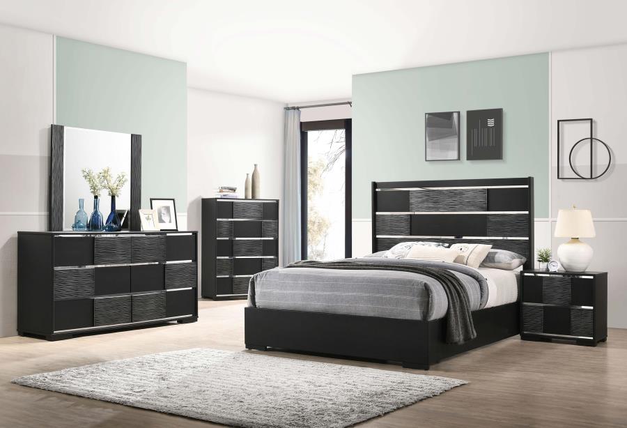 CoasterEveryday Blacktoft 6-Drawer Dresser Black