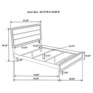 CoasterEveryday Watson Bed Grey Oak And Black