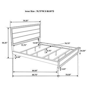 CoasterEveryday Watson Bed Grey Oak And Black