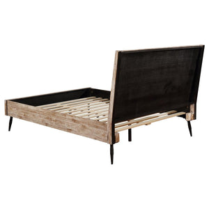 CoasterEssence Marlow Platform Bed Rough Sawn Multi