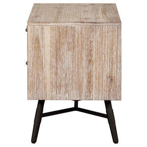 CoasterEssence Marlow 2-Drawer Nightstand Rough Sawn Multi