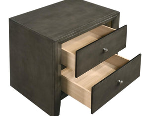 CoasterEveryday Serenity 2-Drawer Nightstand Mod Grey