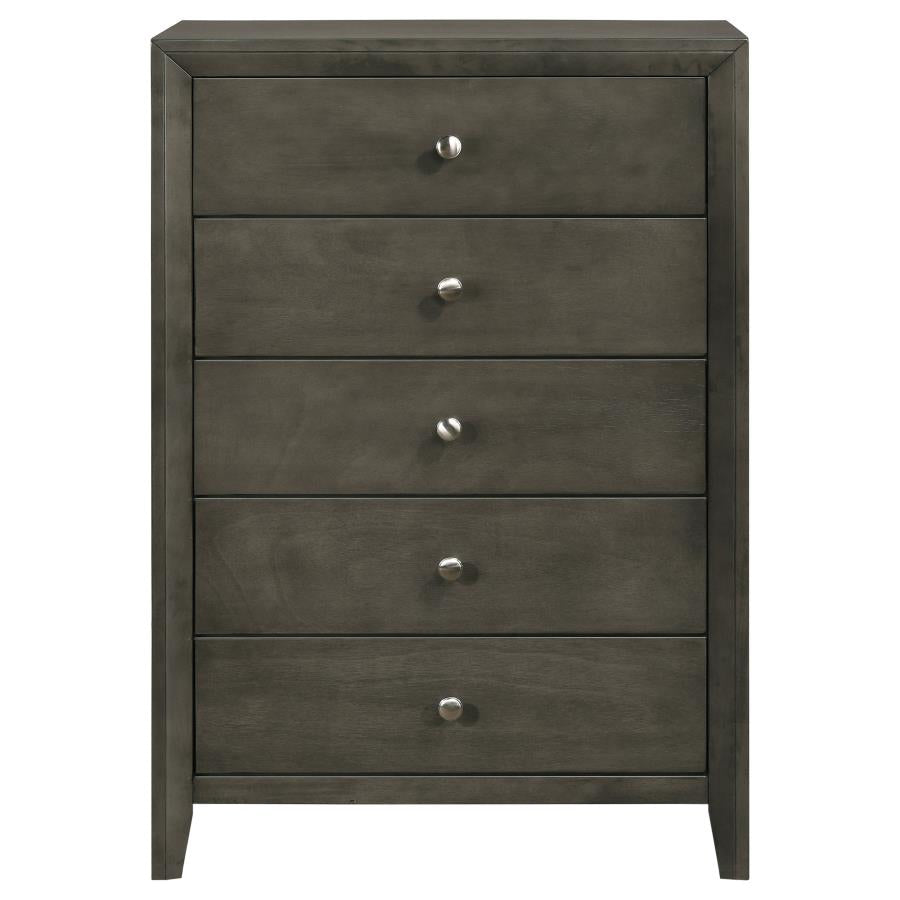 CoasterEveryday Serenity 5-Drawer Chest Mod Grey