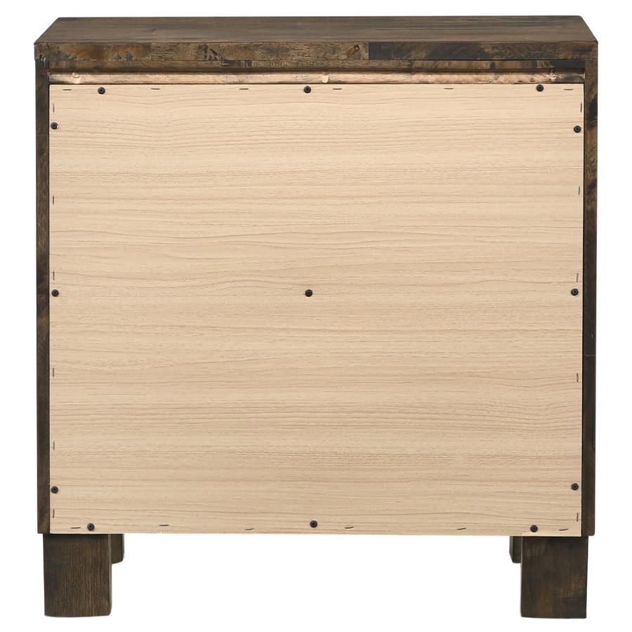 CoasterEveryday Woodmont 2-Drawer Nightstand Rustic Golden Brown SKU: 222632