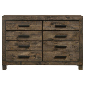 CoasterEveryday Woodmont 8-Drawer Dresser Rustic Golden Brown