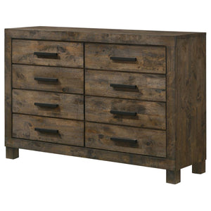 CoasterEveryday Woodmont 8-Drawer Dresser Rustic Golden Brown