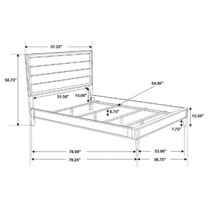 CoasterEveryday Ramon Panel Bed Metallic Sterling