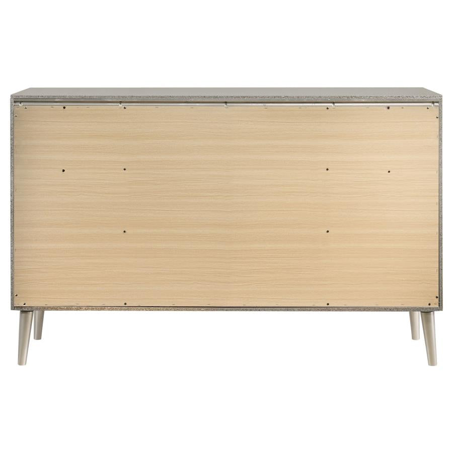 CoasterEveryday Ramon 6-Drawer Dresser Metallic Sterling