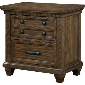 CoasterEssence Bennington Rectangular 2-Drawer Nightstand Acacia Brown