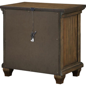 CoasterEssence Bennington Rectangular 2-Drawer Nightstand Acacia Brown