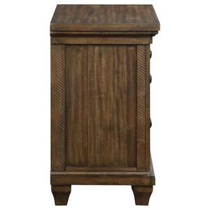 CoasterEssence Bennington Rectangular 2-Drawer Nightstand Acacia Brown