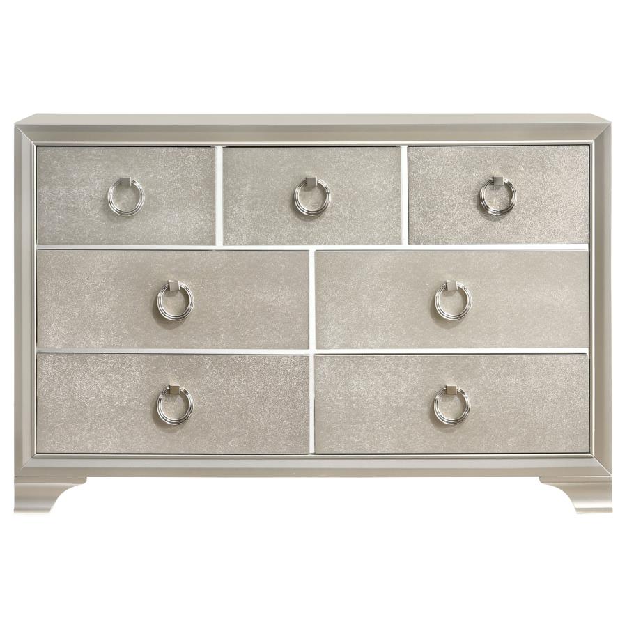 CoasterEveryday Salford 7-Drawer Dresser Metallic Sterling