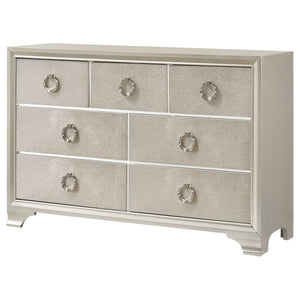 CoasterEveryday Salford 7-Drawer Dresser Metallic Sterling