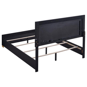 Marceline Bed With LED Headboard Black