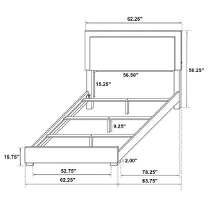 Marceline Bed With LED Headboard Black