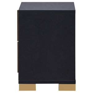 Marceline 2-Drawer Nightstand Black