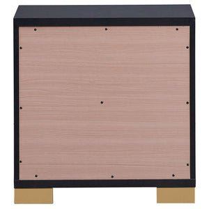 Marceline 2-Drawer Nightstand Black