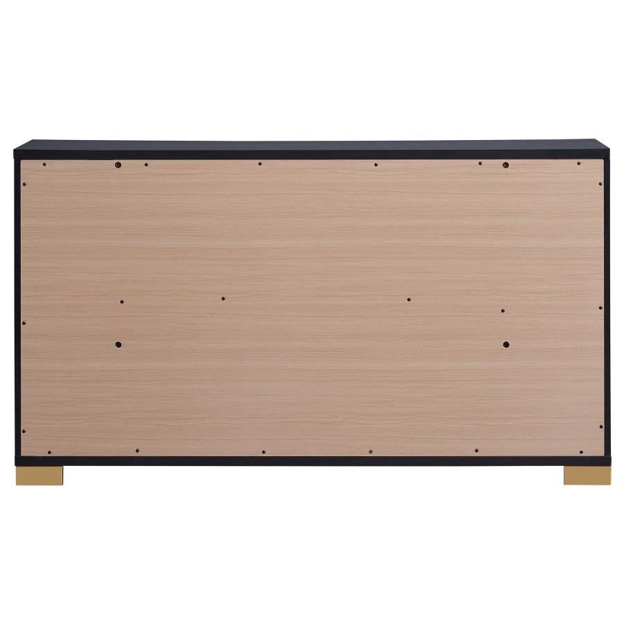 Marceline 6-Drawer Dresser Black