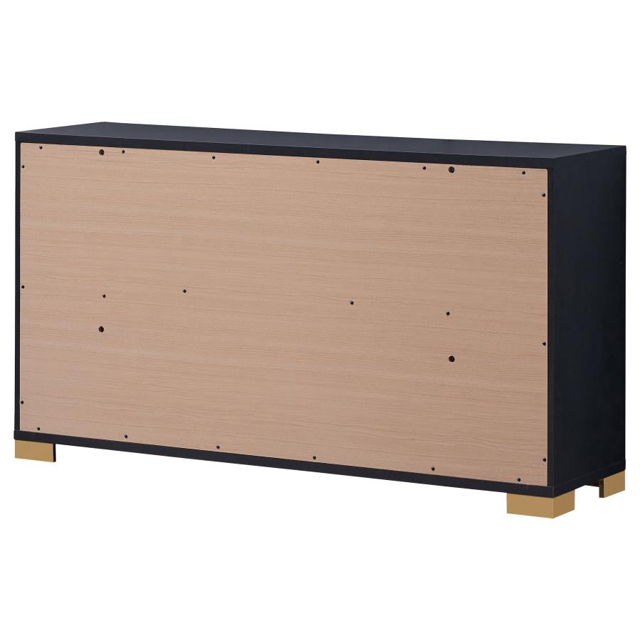 Marceline 6-Drawer Dresser Black