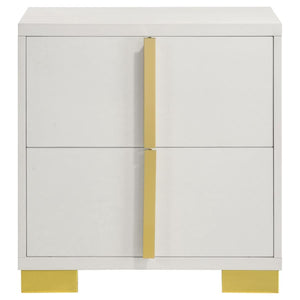 Marceline 2-Drawer Nightstand White