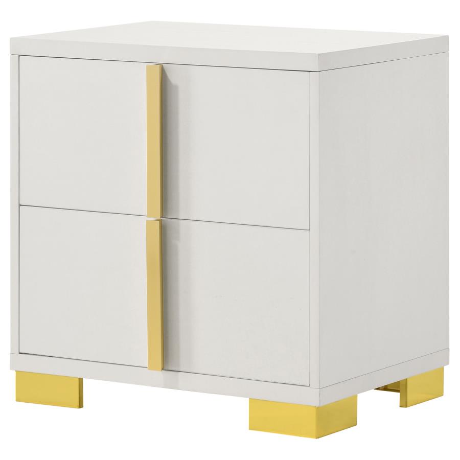 Marceline 2-Drawer Nightstand White