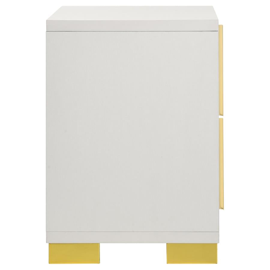 Marceline 2-Drawer Nightstand White