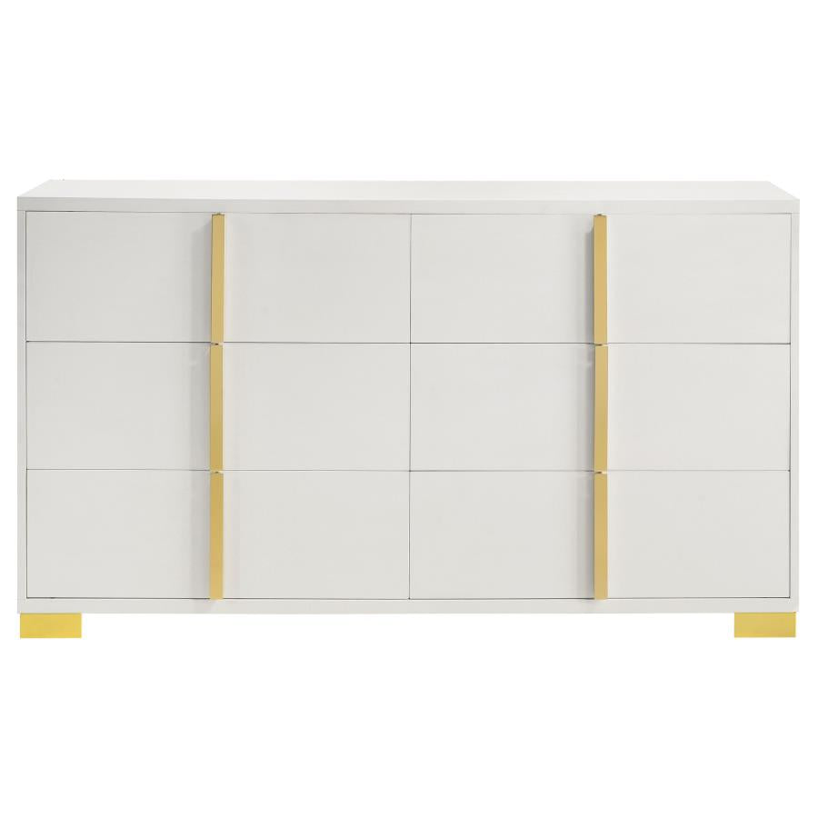 Marceline 6-Drawer Dresser White