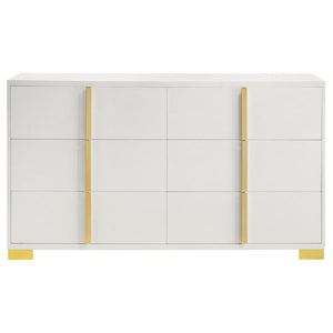 Marceline 6-Drawer Dresser White