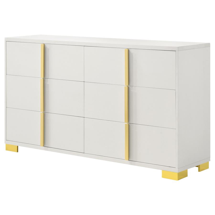 Marceline 6-Drawer Dresser White