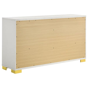 Marceline 6-Drawer Dresser White