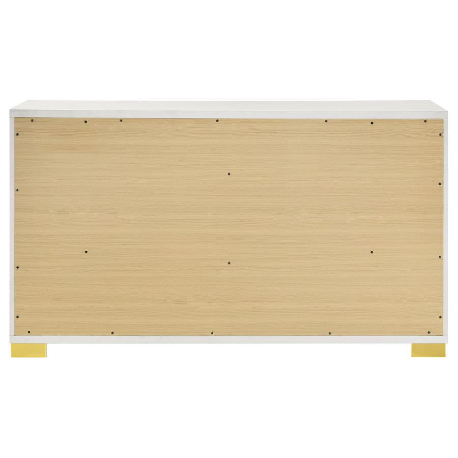 Marceline 6-Drawer Dresser White