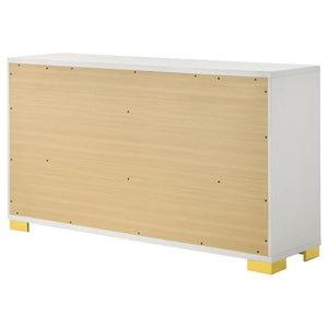 Marceline 6-Drawer Dresser White