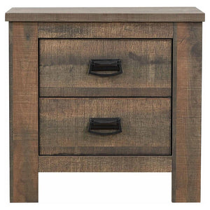 CoasterEveryday Frederick 2-Drawer Nightstand Weathered Oak