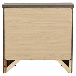 CoasterEveryday Frederick 2-Drawer Nightstand Weathered Oak