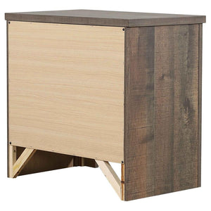 CoasterEveryday Frederick 2-Drawer Nightstand Weathered Oak