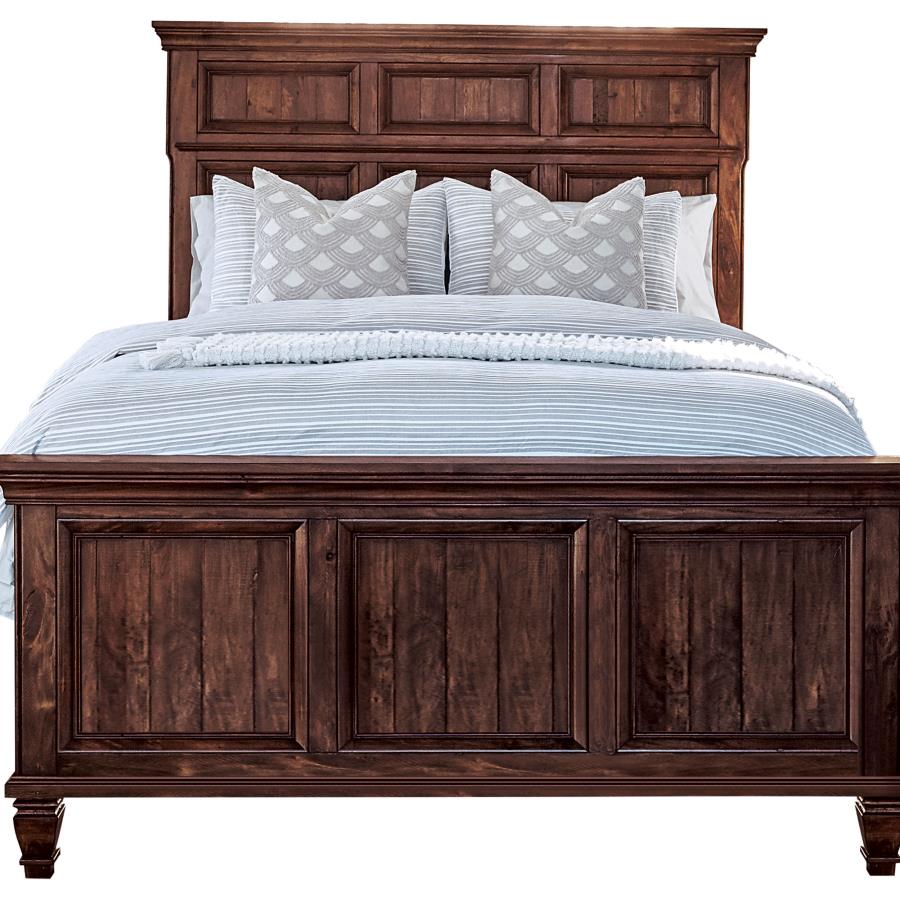 CoasterElevations Avenue Panel Bed Weathered Burnished Brown