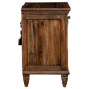 CoasterElevations Avenue 3-Drawer Nightstand Weathered Burnished Brown