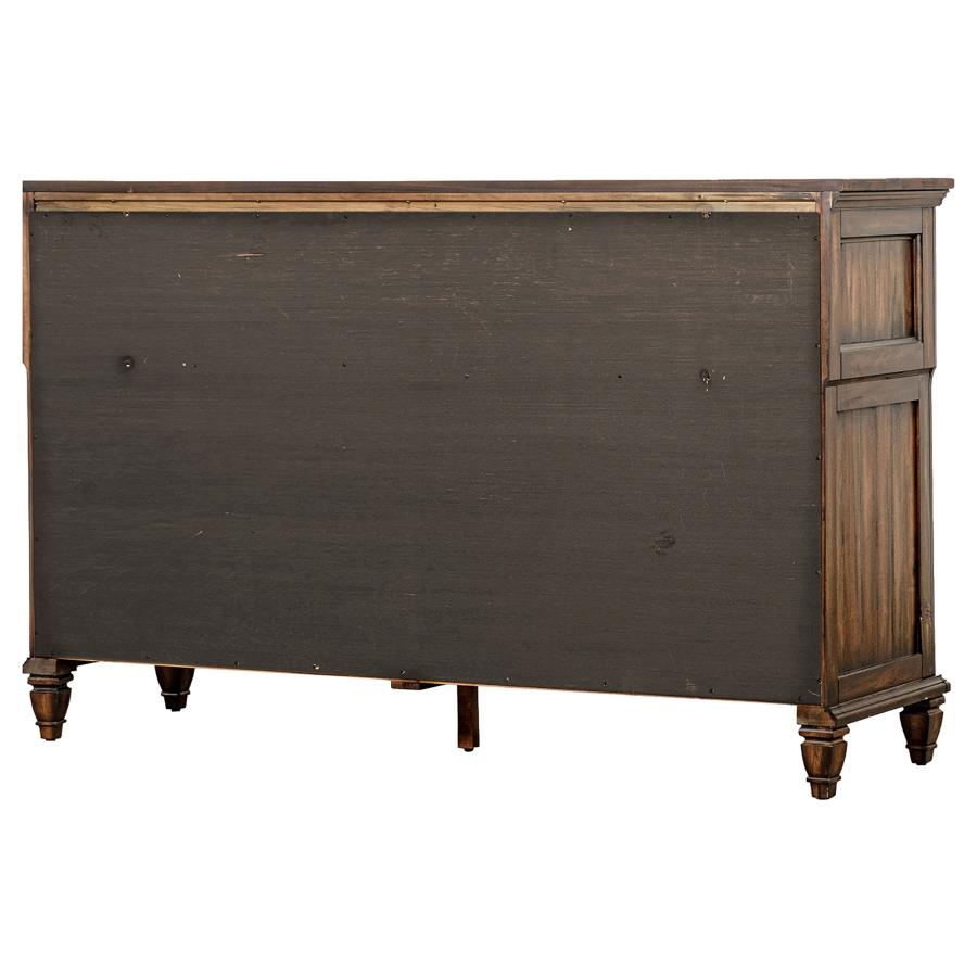 CoasterElevations Avenue 8-Drawer Dresser Weathered Burnished Brown